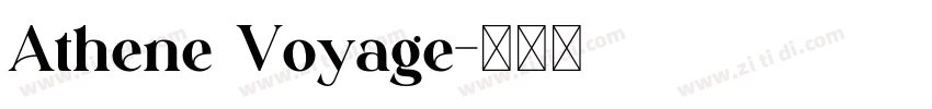Athene Voyage字体转换